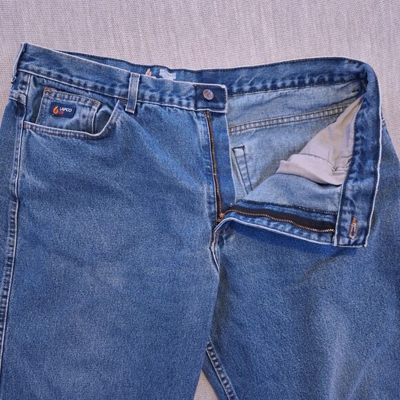 Mens LAPCO FR Denim Jeans CAT 2 NFPA 40x28 - Picture 2 of 16
